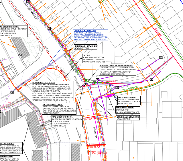 Existing Service Drawing plan crop